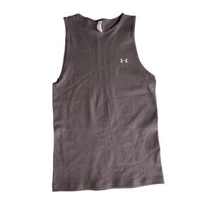 Womens Size Small gray Under Armour Fitted Athletic Tank Top Dd550